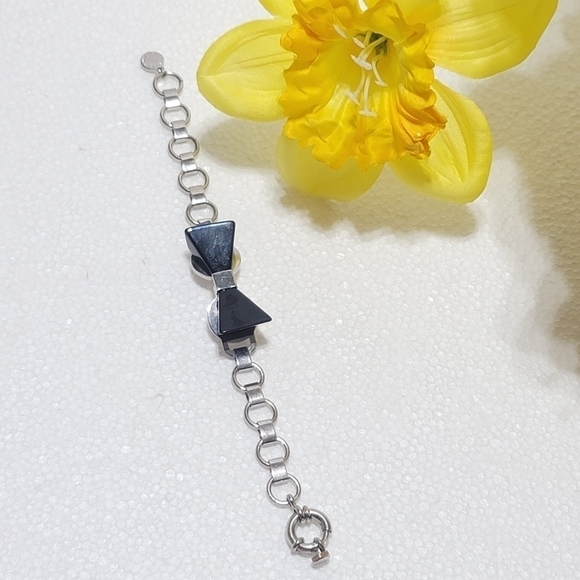 MARC BY MARC JACOBS BRACELET SILVER/BLACK COLOR - Picture 1 of 7